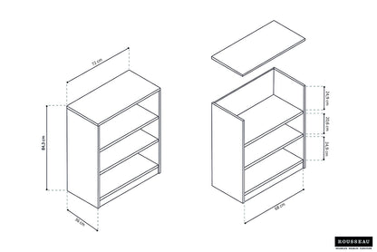 SALE - Boekenkast 'Space' 2 legplanken Sonoma (1c) - foto 7