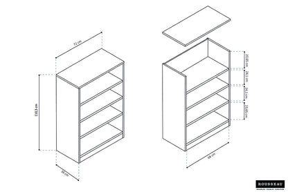 SALE - Boekenkast 'Space' 3 legplanken Sonoma (1c) - foto 7
