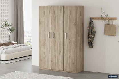 Opbergkast 'Mike' 120 cm 3 deuren Sonoma (3c)