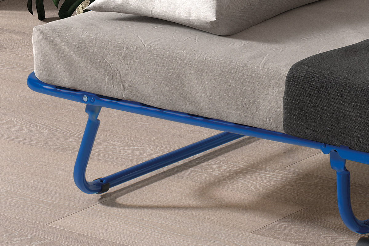 Plooibed 'Safari' 80x190 cm Metaal Blauw (1c) - foto 2