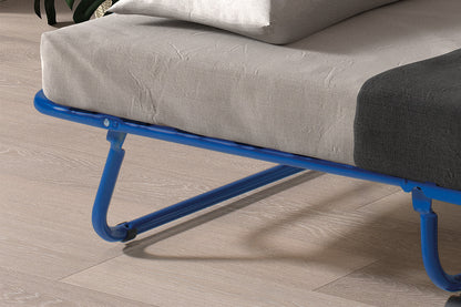 Plooibed 'Safari' 80x190 cm Metaal Blauw (1c) - foto 2