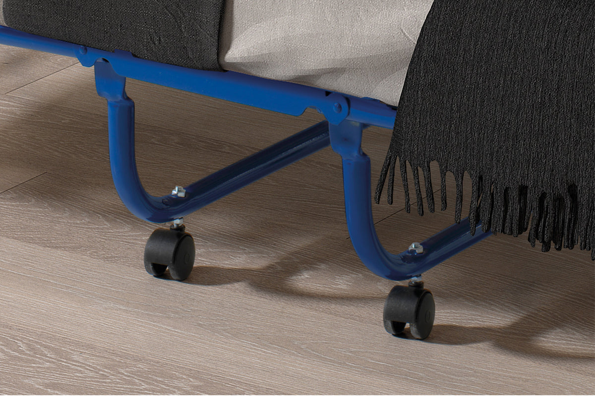Plooibed 'Safari' 80x190 cm Metaal Blauw (1c) - foto 3