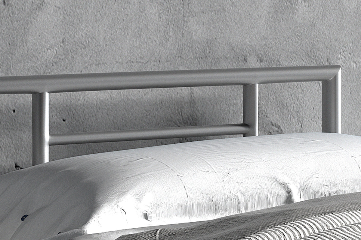 Bed 'Sandro' 90x200 met lattenbodem Grijs  (2c) - foto 2