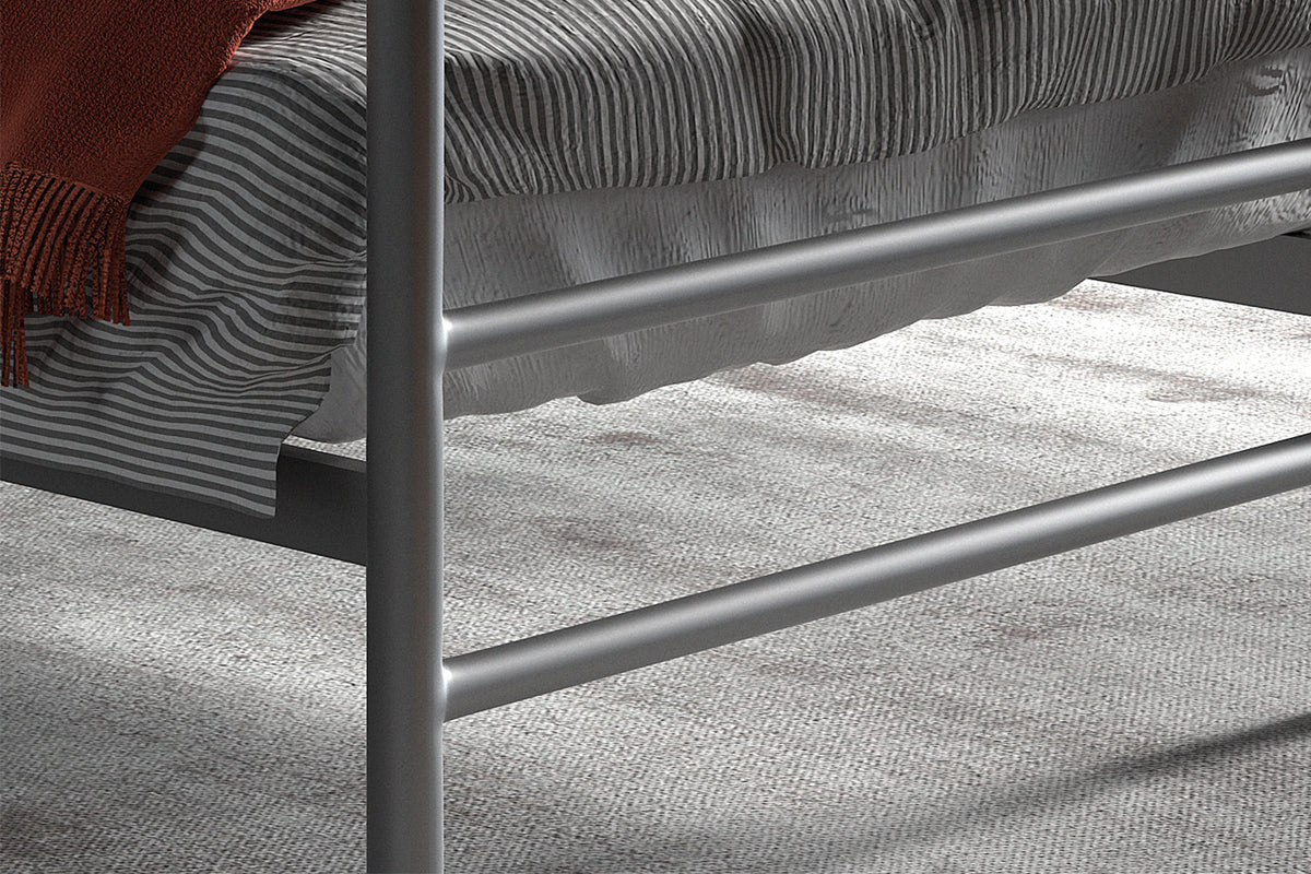 Bed 'Sandro' 90x200 met lattenbodem Grijs  (2c) - foto 3