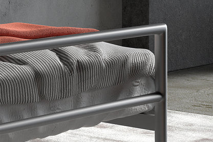 Bed 'Sandro' 90x200 met lattenbodem Grijs  (2c) - foto 4