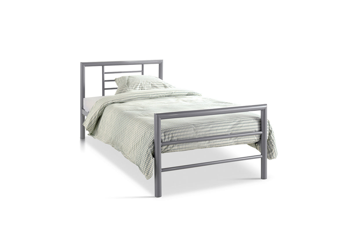 Bed 'Sandro' 90x200 met lattenbodem Grijs  (2c) - foto 5