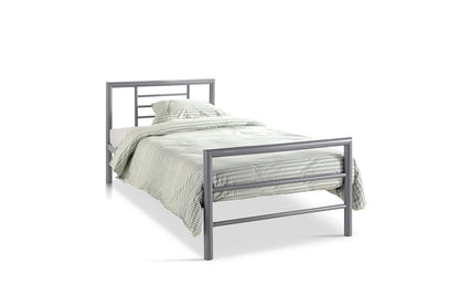 Bed 'Sandro' 90x200 met lattenbodem Grijs  (2c) - foto 5
