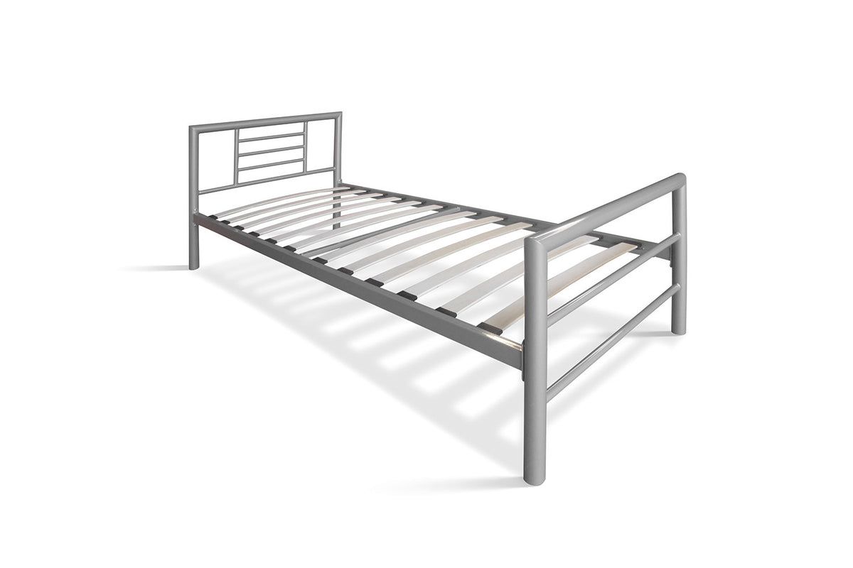 Bed 'Sandro' 90x200 met lattenbodem Grijs  (2c) - foto 6