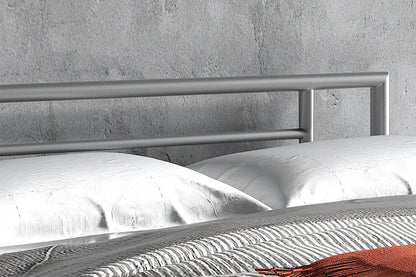 Bed 'Sandro' 140x200 met lattenbodem Grijs  (2c) - foto 2