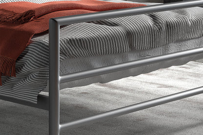 Bed 'Sandro' 140x200 met lattenbodem Grijs  (2c) - foto 3
