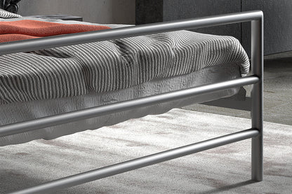 Bed 'Sandro' 140x200 met lattenbodem Grijs  (2c) - foto 4