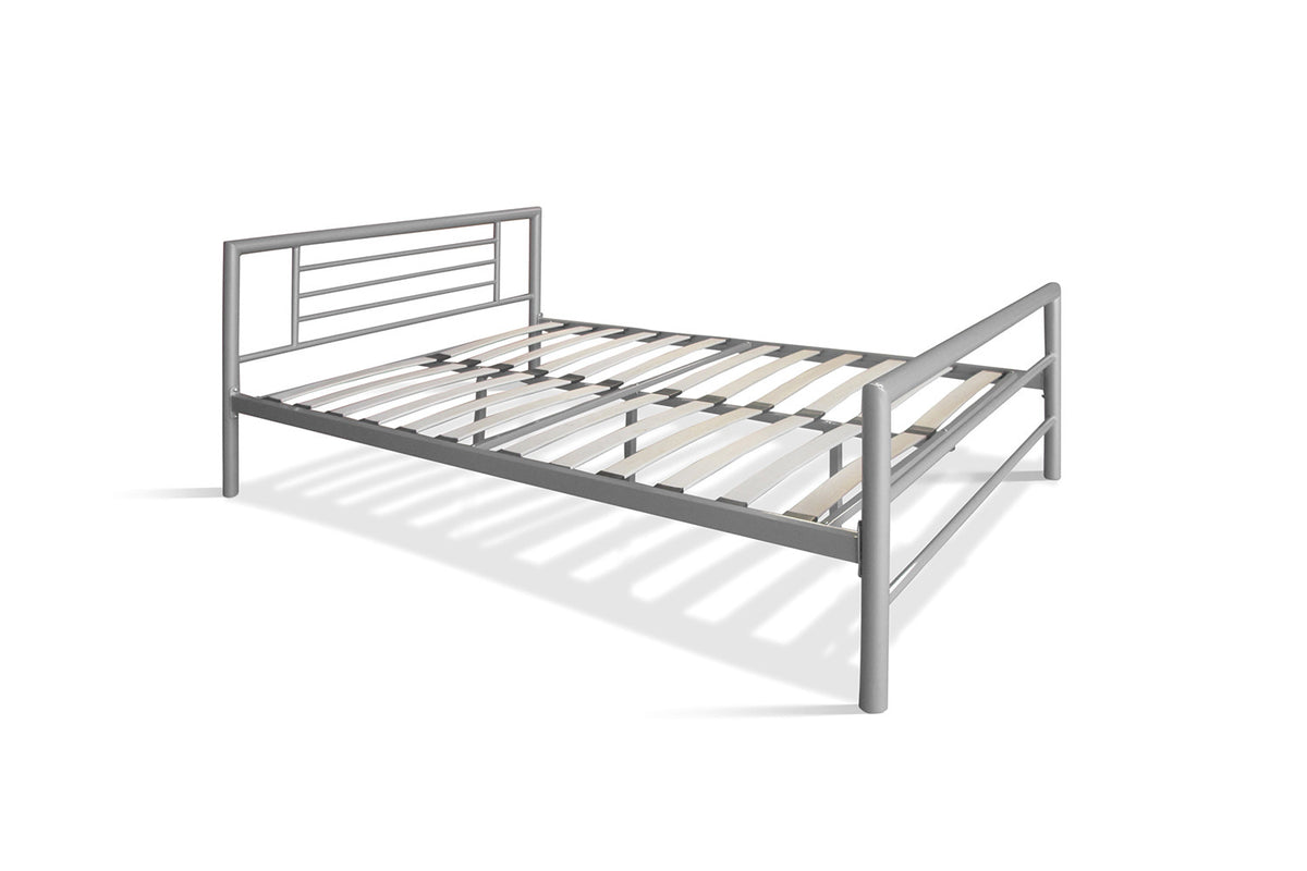 Bed 'Sandro' 140x200 met lattenbodem Grijs  (2c) - foto 6