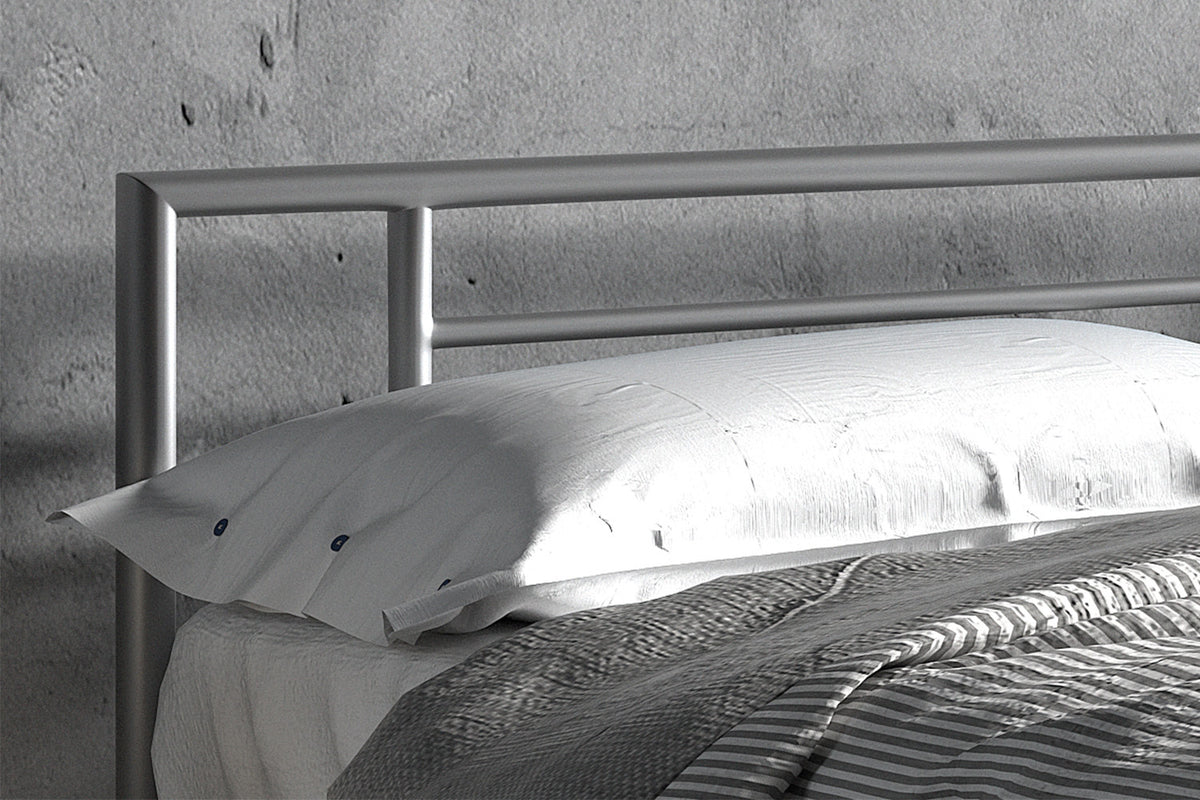 Bed 'Sandro' 160x200 met lattenbodem Grijs (2c) - foto 2