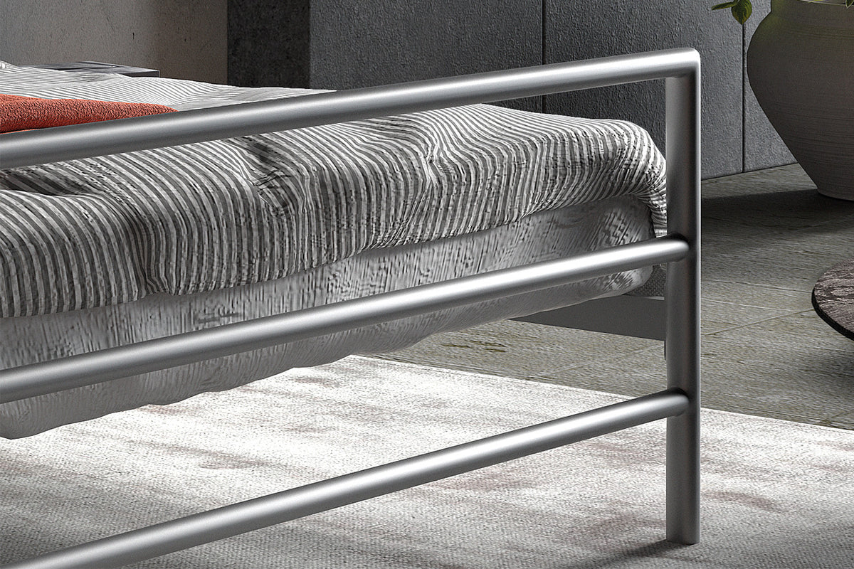 Bed 'Sandro' 160x200 met lattenbodem Grijs (2c) - foto 4