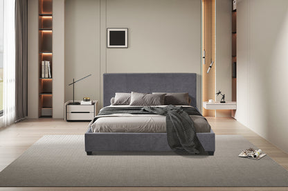 Bed 'Roma' 140x200 met lattenbodem Stof Grijs (2c) - foto 2