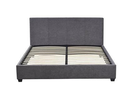 Bed 'Roma' 140x200 met lattenbodem Stof Grijs (2c) - foto 3