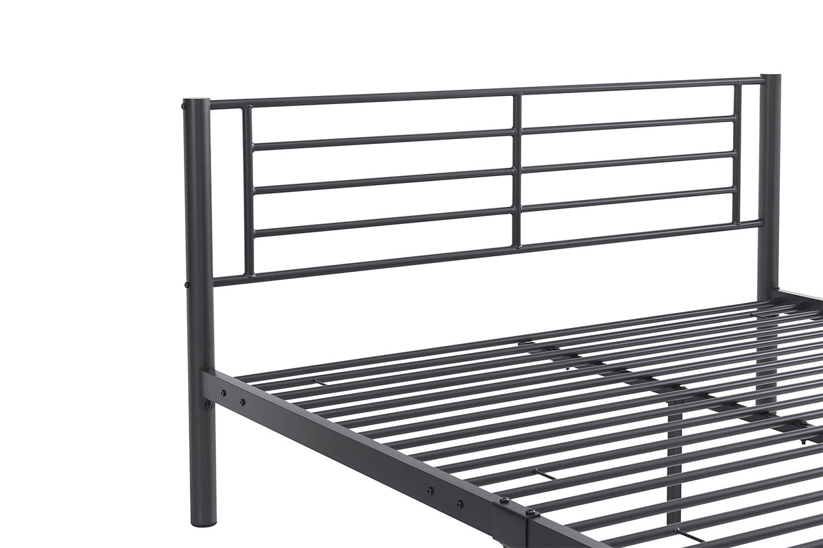 NEW - Bed 'Sammy' 140x200 Metaal Donkergrijs (1c) - foto 5