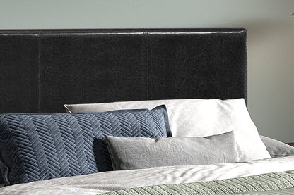 Bed 'Roma' 160x200 met lattenbodem PU Zwart (2c) - foto 3