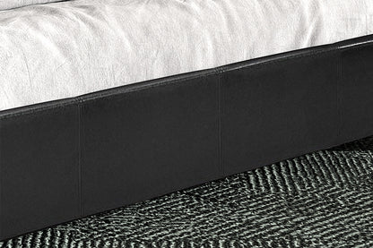 Bed 'Roma' 160x200 met lattenbodem PU Zwart (2c) - foto 5