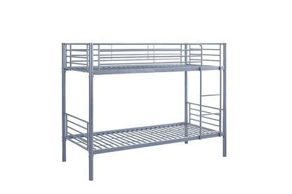 Stapelbed 'Sammy' 90x200 Splitsbaar Metaal Lichtgrijs (2c) - foto 2