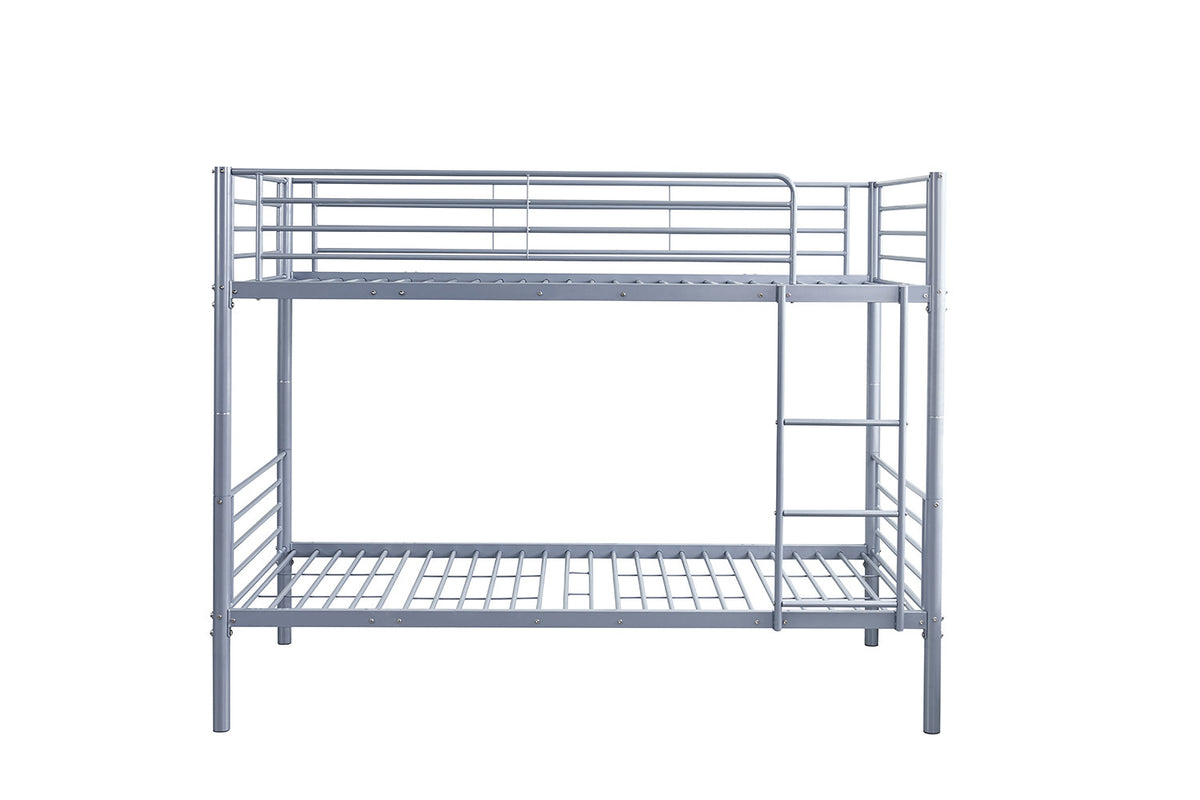 Stapelbed 'Sammy' 90x200 Splitsbaar Metaal Lichtgrijs (2c) - foto 3