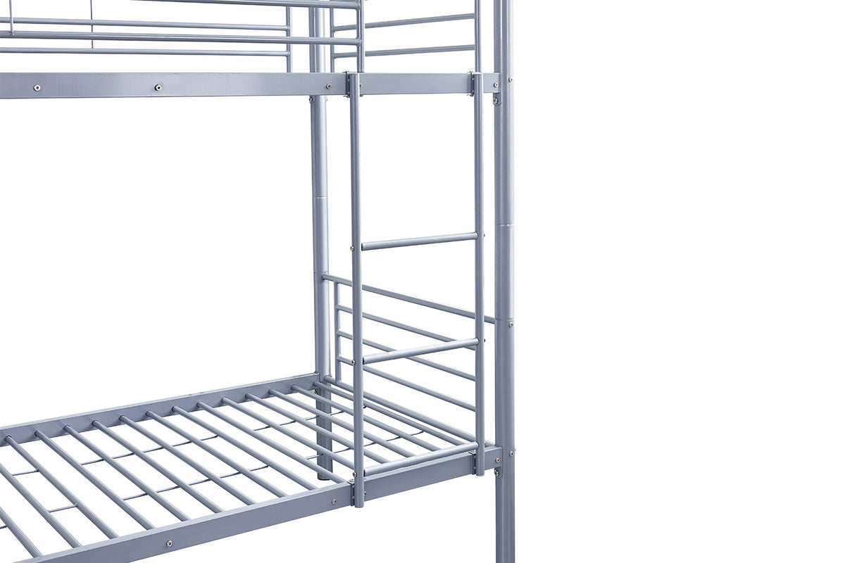 Stapelbed 'Sammy' 90x200 Splitsbaar Metaal Lichtgrijs (2c) - foto 4