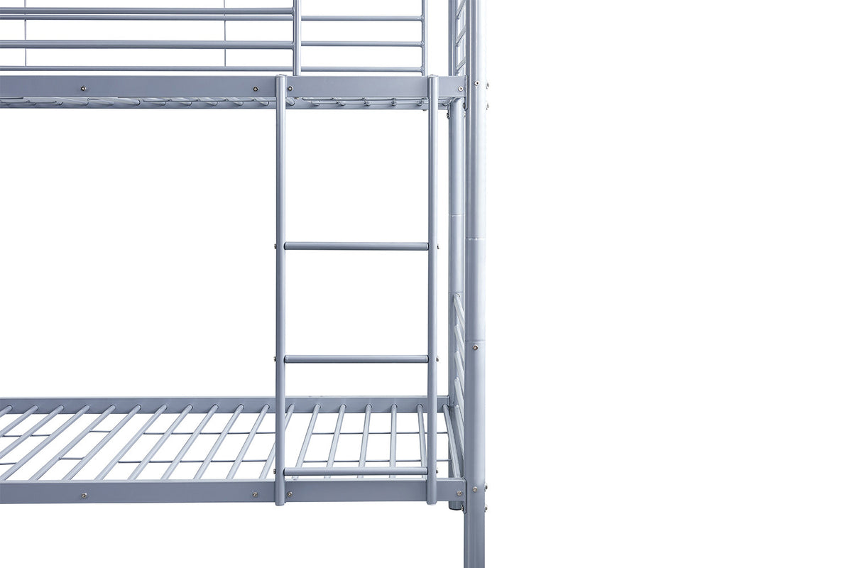 Stapelbed 'Sammy' 90x200 Splitsbaar Metaal Lichtgrijs (2c) - foto 5