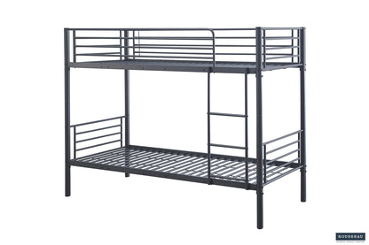 Stapelbed 'Sammy' 90x200 Splitsbaar Metaal Donkergrijs (2c) - foto 3