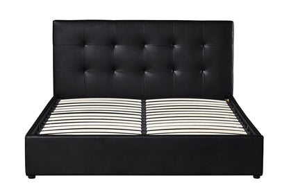 Bed met koffer 'Porto' 160x200 met lattenbodem PU Zwart (2c) - foto 2