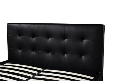Bed met koffer 'Porto' 160x200 met lattenbodem PU Zwart (2c) - foto 5