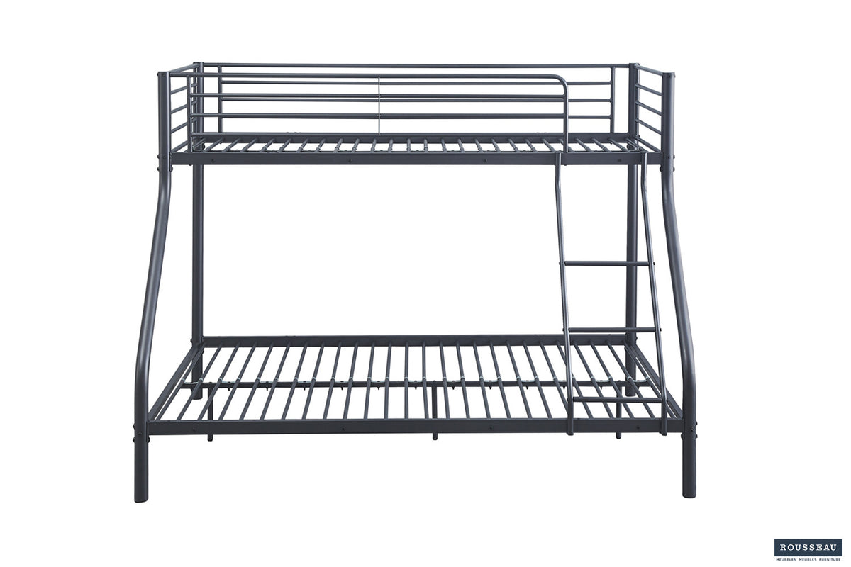 Stapelbed 'Trio' metaal 140/90x200 Donkergrijs (2c) - foto 2