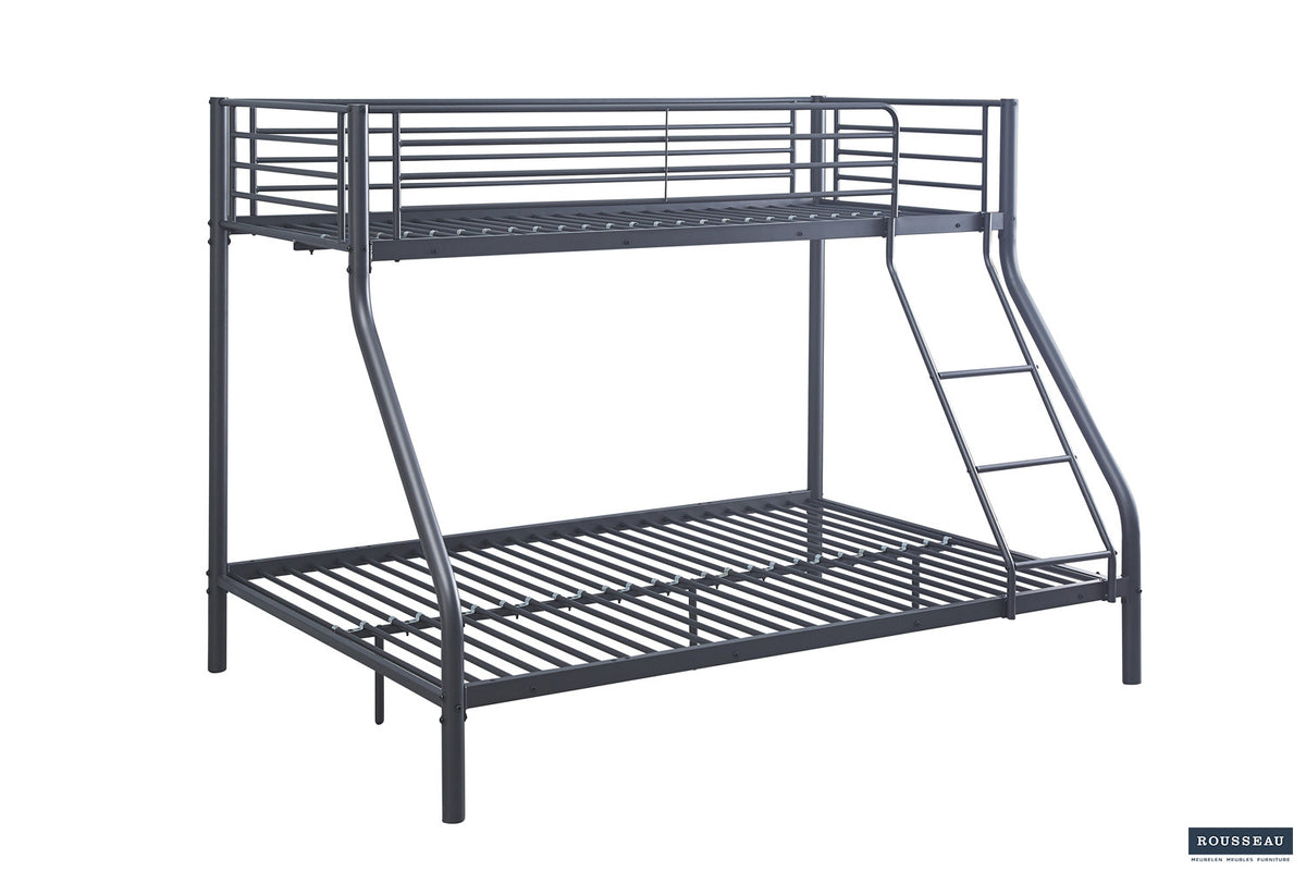 Stapelbed 'Trio' metaal 140/90x200 Donkergrijs (2c) - foto 4