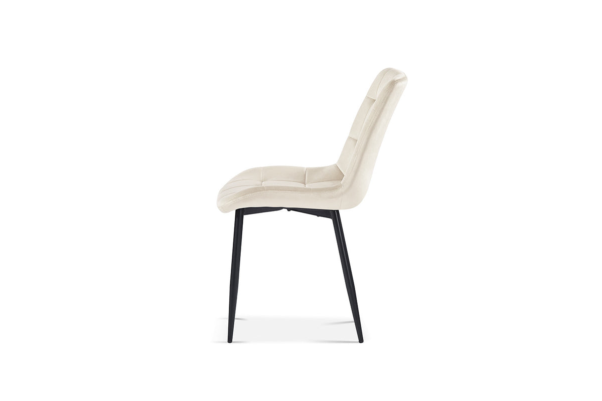 SALE - Stoel 'Juta' Fluweel Beige (2/doos) - foto 4