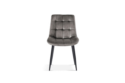 SALE - Stoel 'Juta' Fluweel Taupe (2/doos) - foto 3