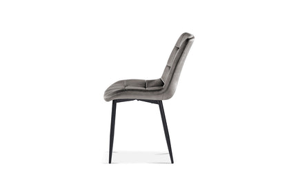SALE - Stoel 'Juta' Fluweel Taupe (2/doos) - foto 4
