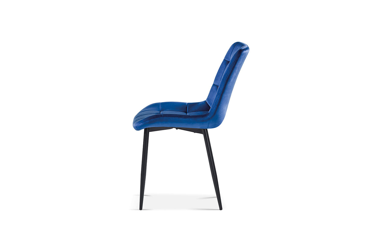 SALE - Stoel 'Juta' Fluweel Blauw (2/doos) - foto 4