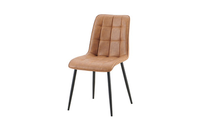 Stoel 'Furas' Vintage PU Cognac (2/doos) - foto 5