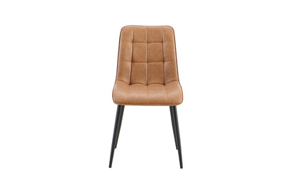 Stoel 'Furas' Vintage PU Cognac (2/doos) - foto 6