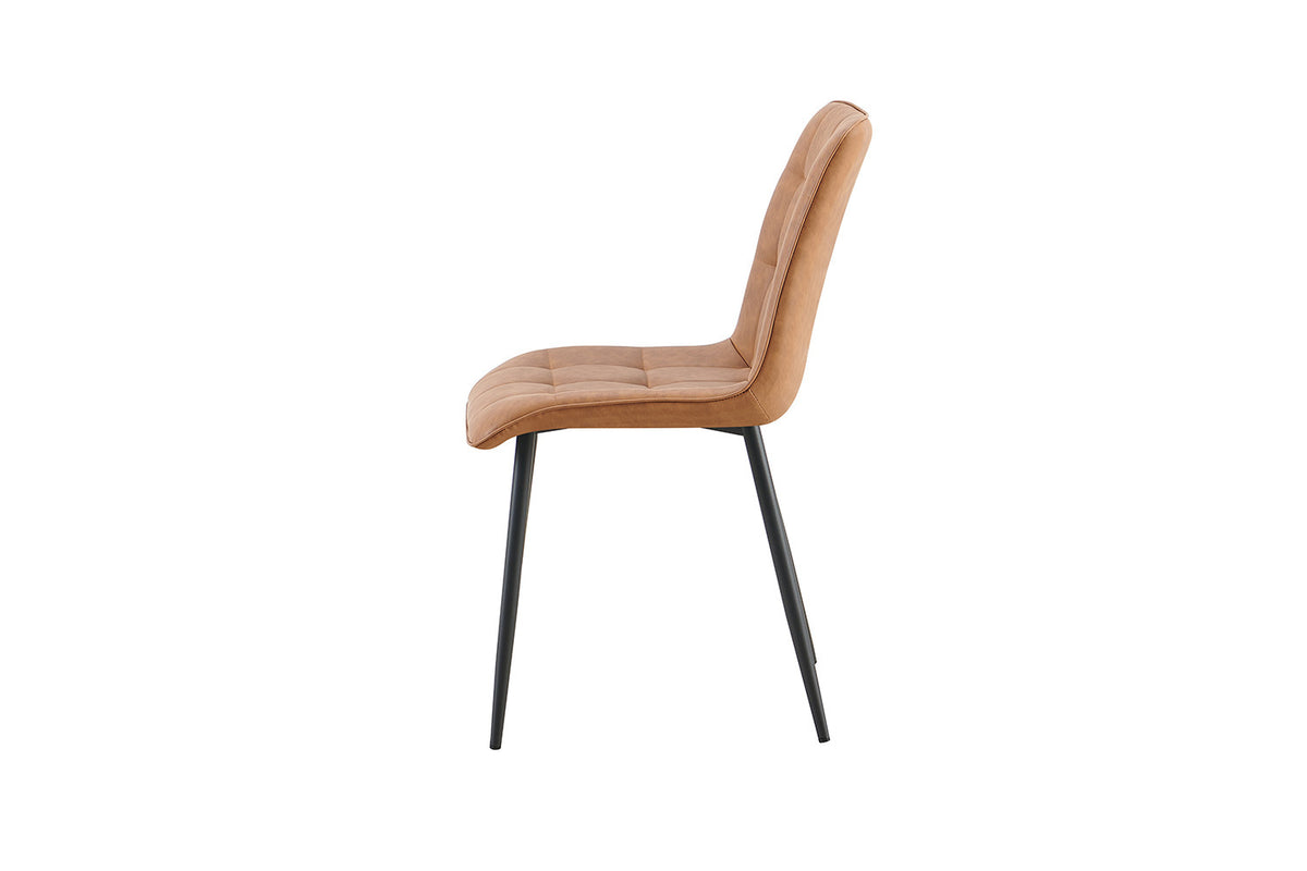 Stoel 'Furas' Vintage PU Cognac (2/doos) - foto 7
