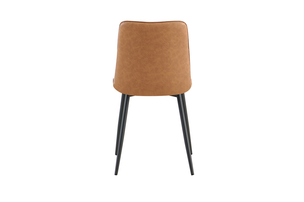 Stoel 'Furas' Vintage PU Cognac (2/doos) - foto 8