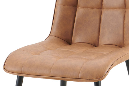 Stoel 'Furas' Vintage PU Cognac (2/doos) - foto 9