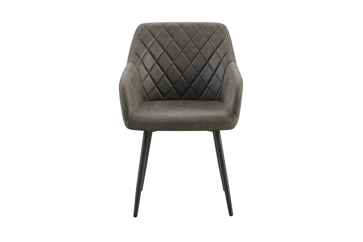 Stoel 'Peron' Micro fiber PU Grijs (2/doos) - foto 4
