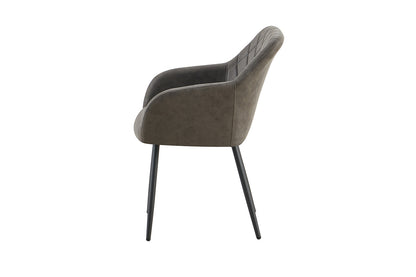 Stoel 'Peron' Micro fiber PU Grijs (2/doos) - foto 6