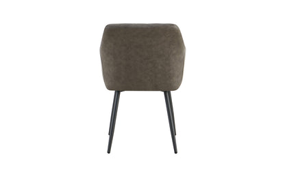 Stoel 'Peron' Micro fiber PU Grijs (2/doos) - foto 7