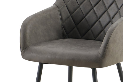 Stoel 'Peron' Micro fiber PU Grijs (2/doos) - foto 8