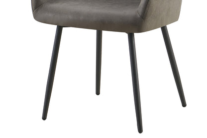 Stoel 'Peron' Micro fiber PU Grijs (2/doos) - foto 9
