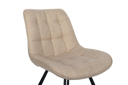 SALE - Stoel 'Ariba' Stof Ote Montego 178 Beige/Lichtgrijs (2/doos) - foto 7