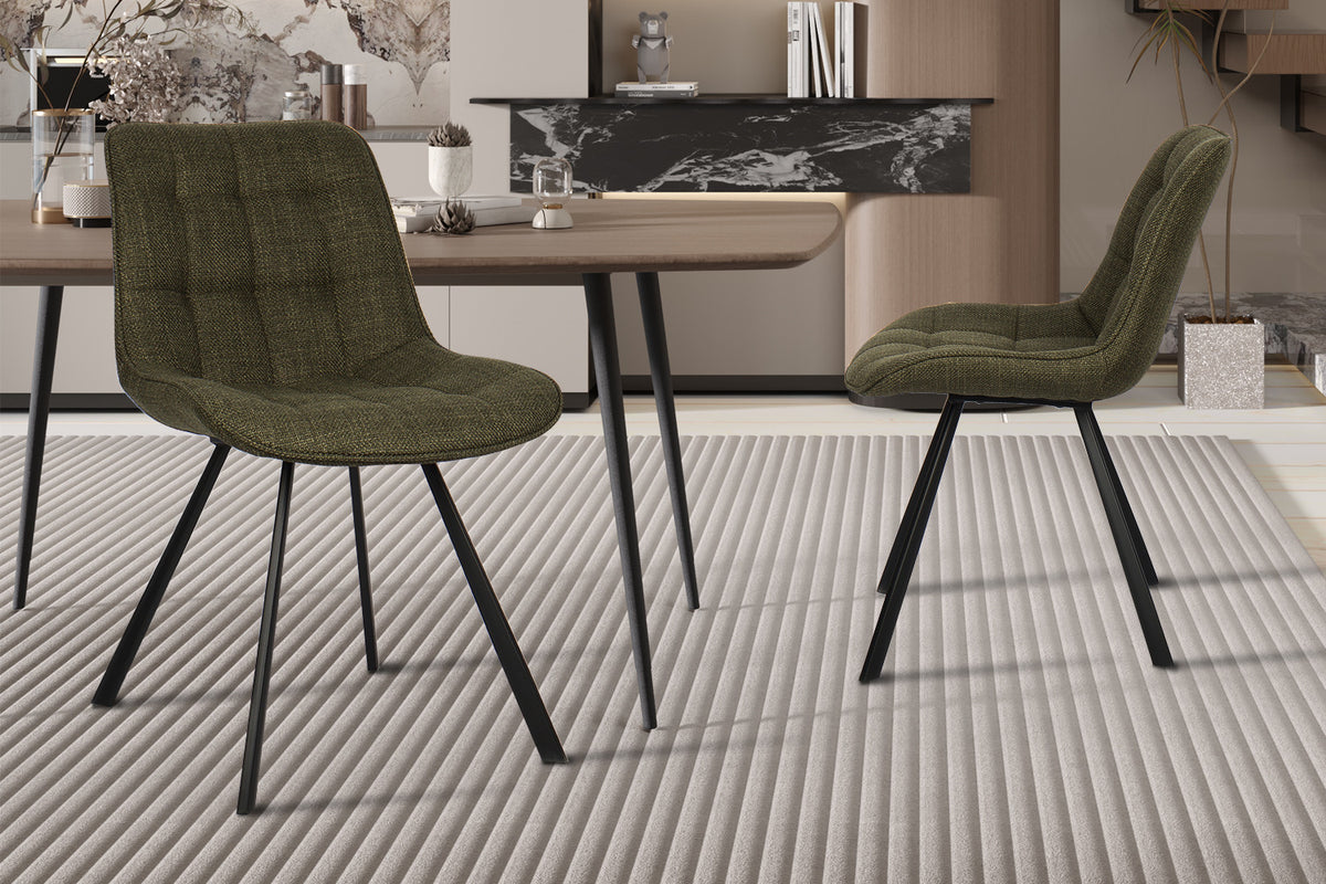 SALE - Stoel 'Ariba' Stof Ote Montego 350 Groen (2/doos)