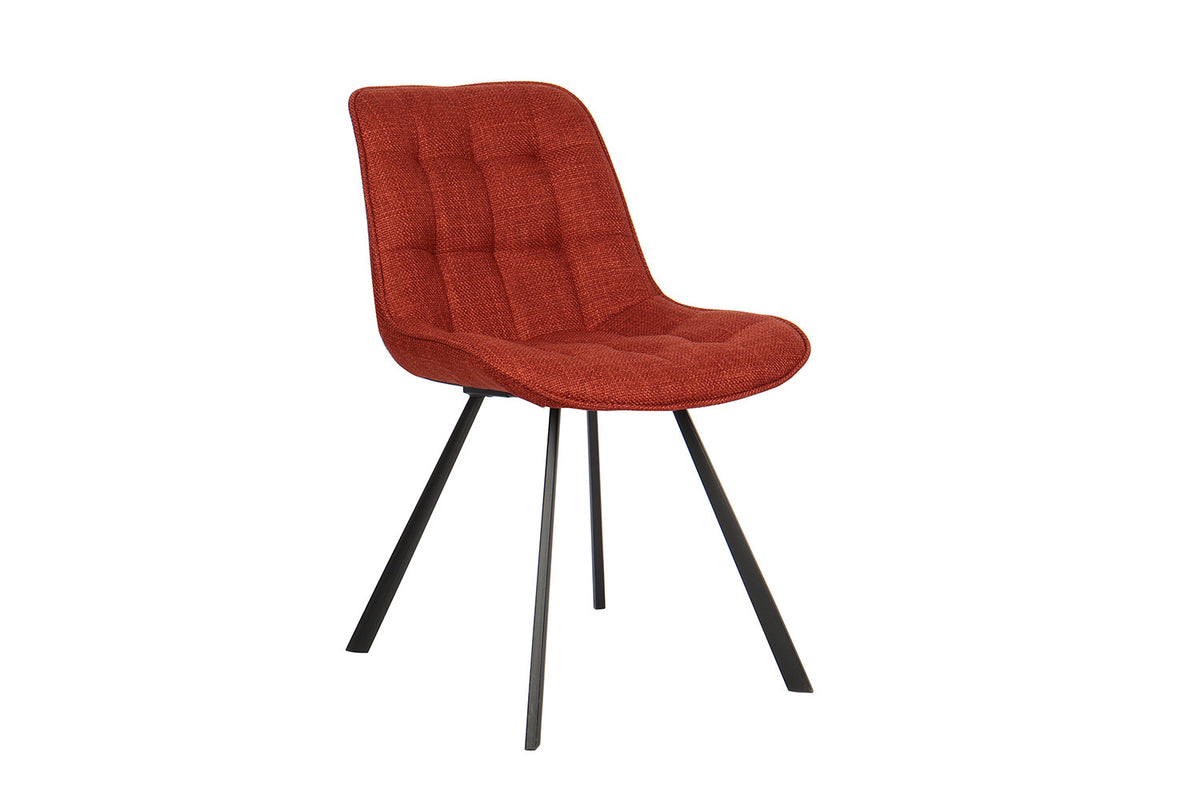 SALE - Stoel 'Ariba' Stof Ote Montego 253 Rood (2/doos) - foto 4