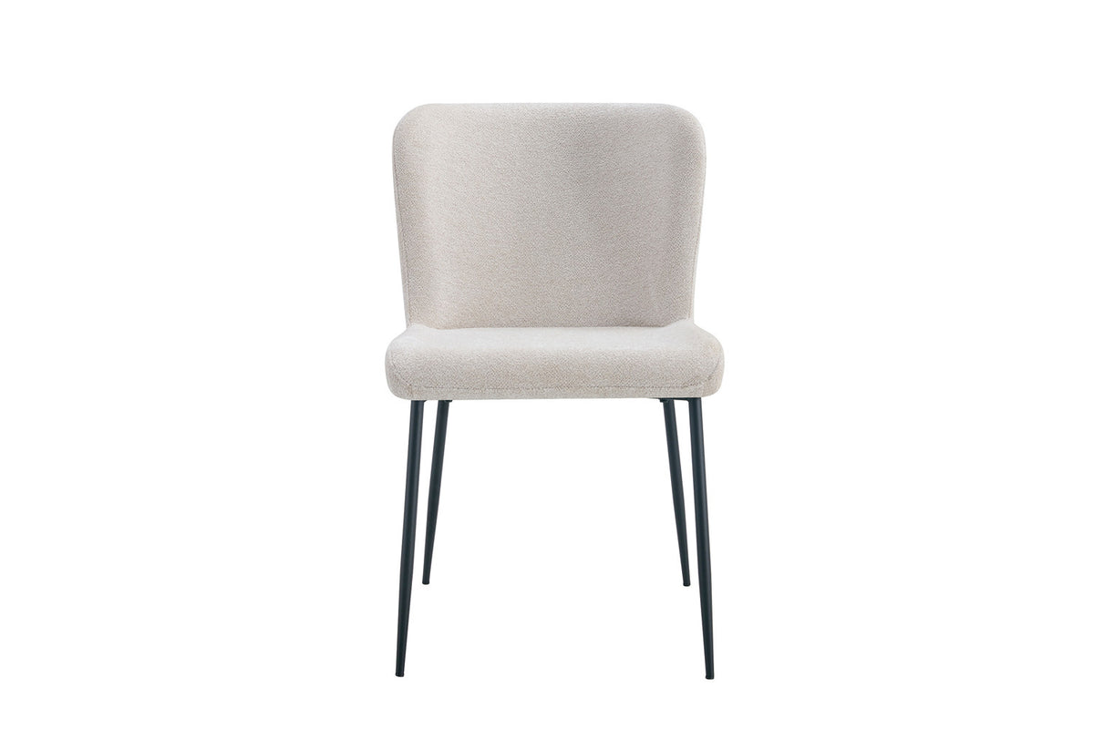 Stoel 'Lisa' Stof Fabb Raven 24 Beige (2/doos) - foto 4